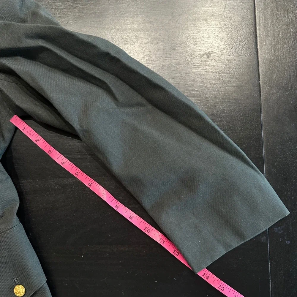 US Army Green Service Uniform Dress Coat Jacket AG-489 40R Gold Eagle Buttons